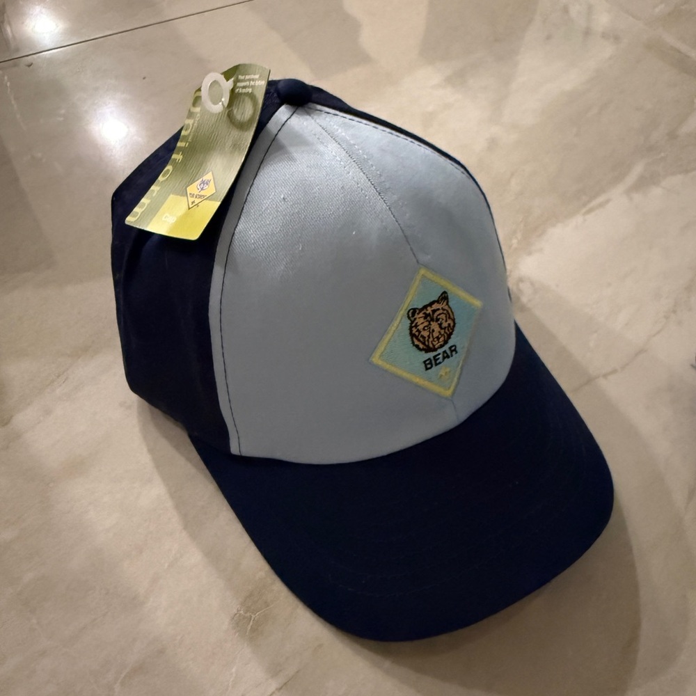 Kids Cap - Blue and Black (bear Cub Scout)